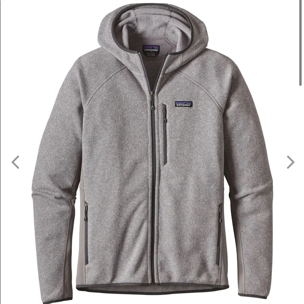Patagonia Mens Feather Grey Performance Better Sweater Hoody